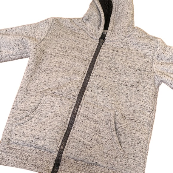 Hollywood Fashion Secrets Other - Boys Hollywood By Jean People Heather Gray Hoodie Sherpa Lined Sz small 8